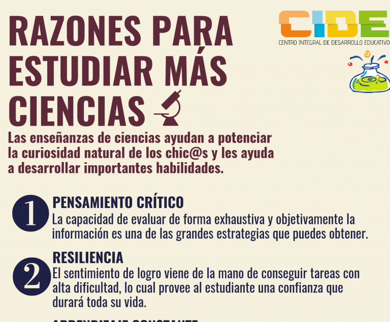 ESTUDIAR MÁS CIENCIAS