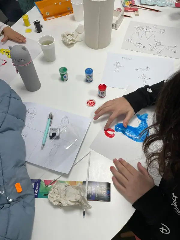 Pintura con dedos para niños